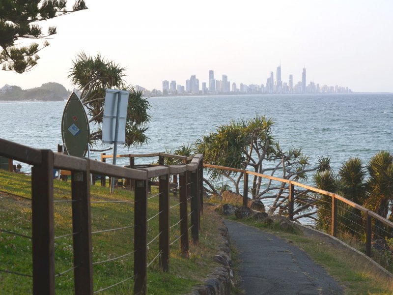 Burleigh Heads National Park View To Surfers Paradise